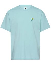 vowels - Floral-Embroidered T-Shirt - Lyst