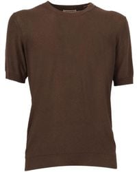Kangra - Fine-Knit Short-Sleeve T-Shirt - Lyst