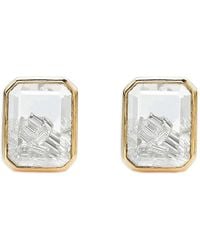 Moritz Glik - 18K Shaker Diamond And Sapphire Earrings - Lyst