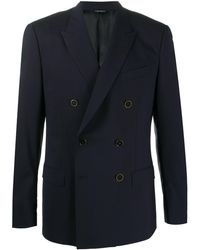 Dolce & Gabbana - Metallic Button Double-breasted Suit Jacket - Lyst