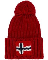 Napapijri - Semiury Beanie Mit Bommel - Lyst
