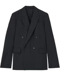 McQueen - Double-breasted chain-detail blazer - Lyst
