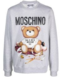 Moschino - Teddy Bear Organic Cotton Sweatshirt - Lyst