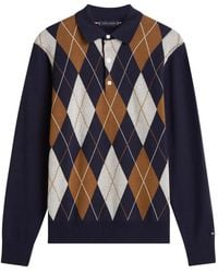 Tommy Hilfiger - Argyle Collared Polo Shirt - Lyst