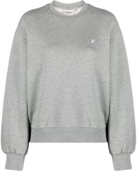Carhartt - Casey Logo-embroidered Cotton Sweatshirt - Lyst