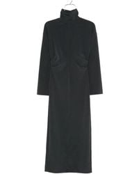Nanushka - Draped Turtleneck Maxi Dress - Lyst