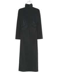 Nanushka - Draped Turtleneck Maxi Dress - Lyst