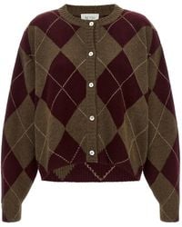 Be You - Argyle-Knit Cashmere Cardigan - Lyst