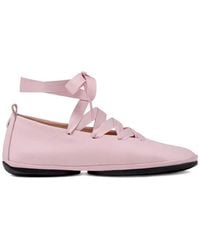 Camper - Right Nina Lace-Up Ballet Flats - Lyst