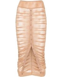 Antonio Marras - Button-Detail Midi Skirt - Lyst