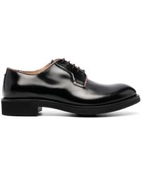 Paul Smith Leder Derby-Schuhe mit Kontrastdetail in Schwarz für Herren Herren Schuhe Schnürschuhe Derby Schuhe 