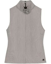 Courreges - Houndstooth Top - Lyst