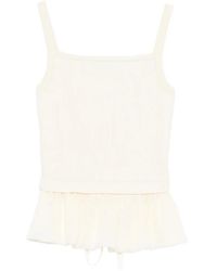 Juun.J - Ruffled Ribbed Top - Lyst