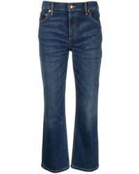 Tory Burch - Jeans Crop Svasati - Lyst