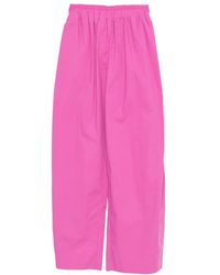 Thelatest - Dora Palazzo Broek Met Elastische Tailleband - Lyst