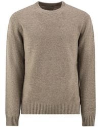 MC2 Saint Barth - Khaki Regent Wool-Blend Donegal-Knit Crewneck Sweater - Lyst