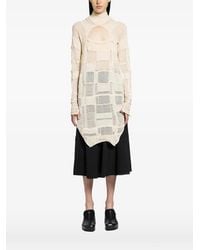 Halo - Checked Cutout Turtleneck Sweater - Lyst
