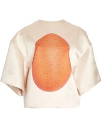 A.W.A.K.E. MODE - Egg-Print Blouse - Lyst