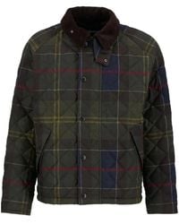 Barbour - Tartan-Print Quilted Jacket - Lyst