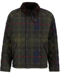 Barbour - チェック キルティングジャケット - Lyst