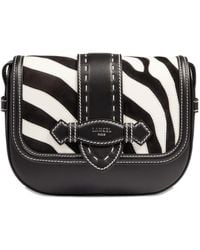Lancel - Sienna Zebra-Print Flap Bag - Lyst