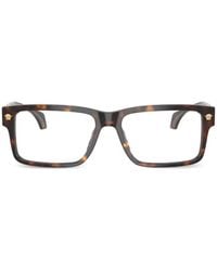Versace - Brille Mit Eckigem Gestell - Lyst