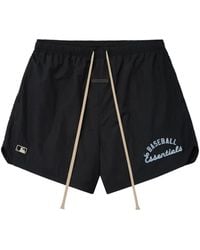 Fear Of God - Mlb Logo-Patch Gym Shorts - Lyst