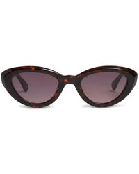 PETER AND MAY - Her Name Tortoiseshell Cat-Eye Frame Sunglasses - Lyst