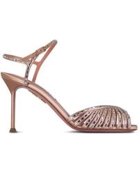 Aquazzura - Hold Me Embellished Stiletto Sandals - Lyst