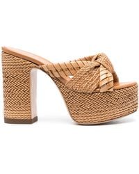 Casadei - Formentera 130mm Leather Mules - Lyst