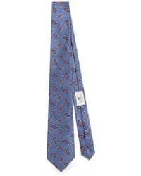 Etro - Cravate En Jacquard De Soie À Motif Cachemire - Lyst
