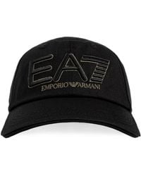 EA7 - Logo-Embroidered Baseball Cap - Lyst