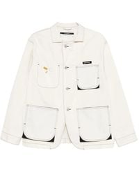 Song For The Mute - Contrast Stitching Pocket Coat - Lyst