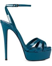 Le Silla - Lola Patent Leather Sandals - Lyst