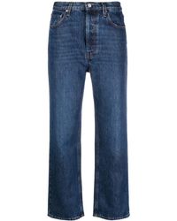Totême - Cropped-Jeans mit hohem Bund - Lyst