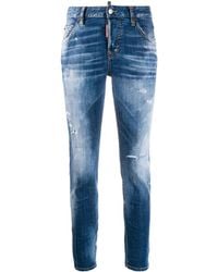 DSquared² - Distressed Skinny Jeans - Lyst