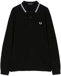 Fred Perry - Logo-embroidered cotton polo shirt - Lyst