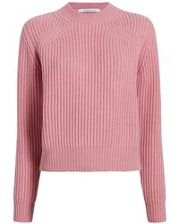 Another Tomorrow - Ribbed-Knit Cashmere Sweater - Lyst