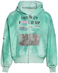 Astrum - Distressed-Effect Graphic-Print Hoodie - Lyst