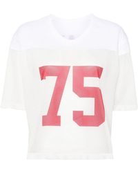 Maje - T-Shirt mit Nummern-Print - Lyst