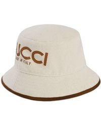 Gucci - Bucket Hat With Print - Lyst