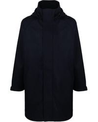 GR10K - Hooded Wool-blend Coat - Lyst