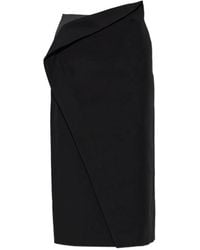 Jil Sander - Asymmetric Layered-Detail Skirt - Lyst