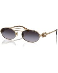 Miu Miu - Metal-Frame Sunglasses - Lyst