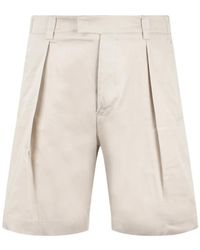 Low Brand - Pleated Tailored Shorts - Lyst