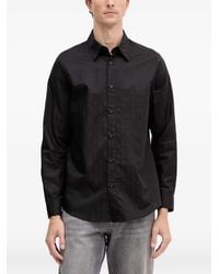 ARMANI EXCHANGE - Patterned Buttoned Shirt - Lyst