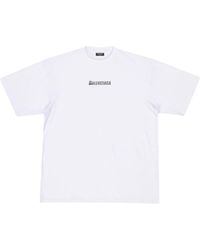 Balenciaga - T-shirt oversize à logo imprimé - Lyst