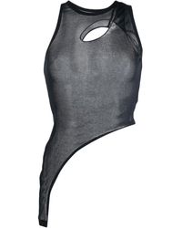 Dion Lee - Top Smanicato Con Dettaglio Cut-Out - Lyst