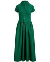 Polo Ralph Lauren - Button-Down Midi-Jurk - Lyst