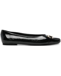 Ferragamo - Ballerine Con Fibbia Gancini - Lyst